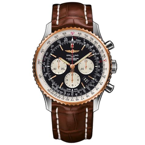 breitling navitimer 01 18ct rose gold automatic mens watch|breitling rose gold superocean.